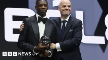 فوز الفرنسي عثمان ديمبله والإسبانية أيتانا بونماتي بجائزة الأفضل من الفيفا 2025